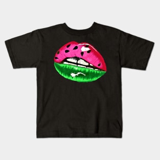 water melon lips Kids T-Shirt